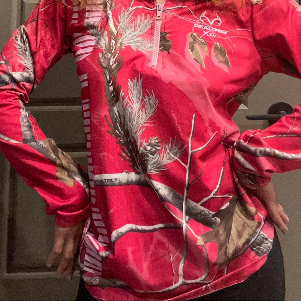 Realtree Hot Link Quarter Zip Long Sleeve Shirt